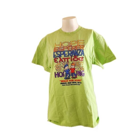 Port & company walk For Hope two T-shirts 100% cotton excellent condition pink g - Picture 4 of 8